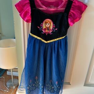 Disney Frozen Anna Nightgown - Pink, Black, Blue